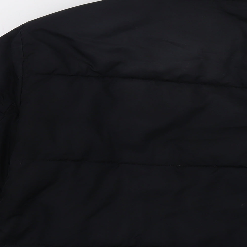 Brand and care label for Gap boys’ black jacket, size 12-13, years zip