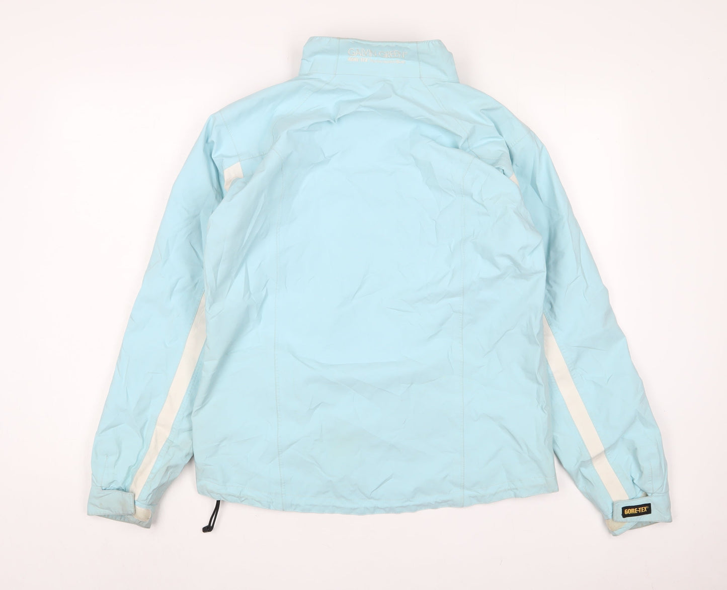 Galvin Green Womens Blue Rain Coat Jacket Size 10 Zip