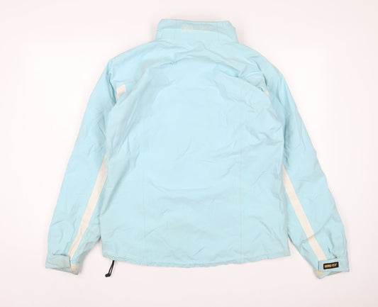 Galvin Green Womens Blue Rain Coat Jacket Size 10 Zip