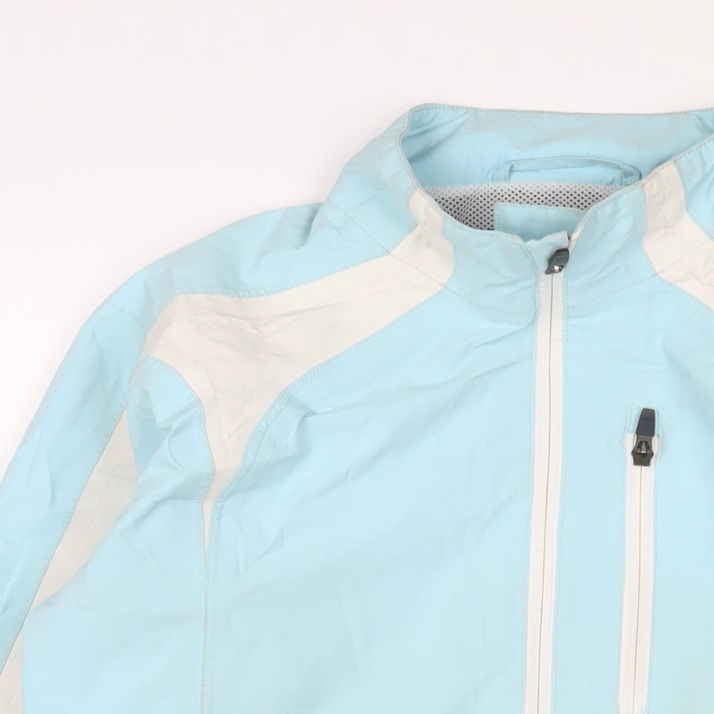 Galvin Green Womens Blue Rain Coat Jacket Size 10 Zip