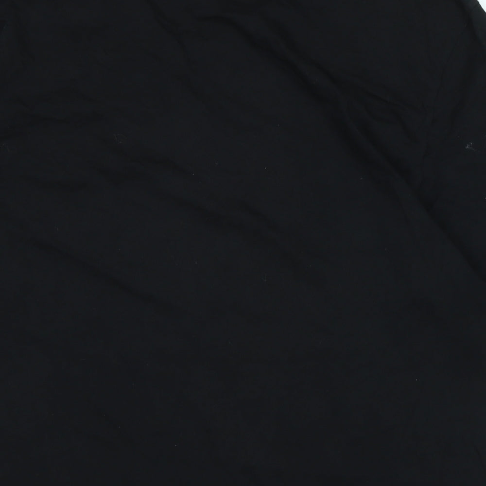 Boss Mens Black Cotton T-Shirt Size XL Crew Neck - Logo