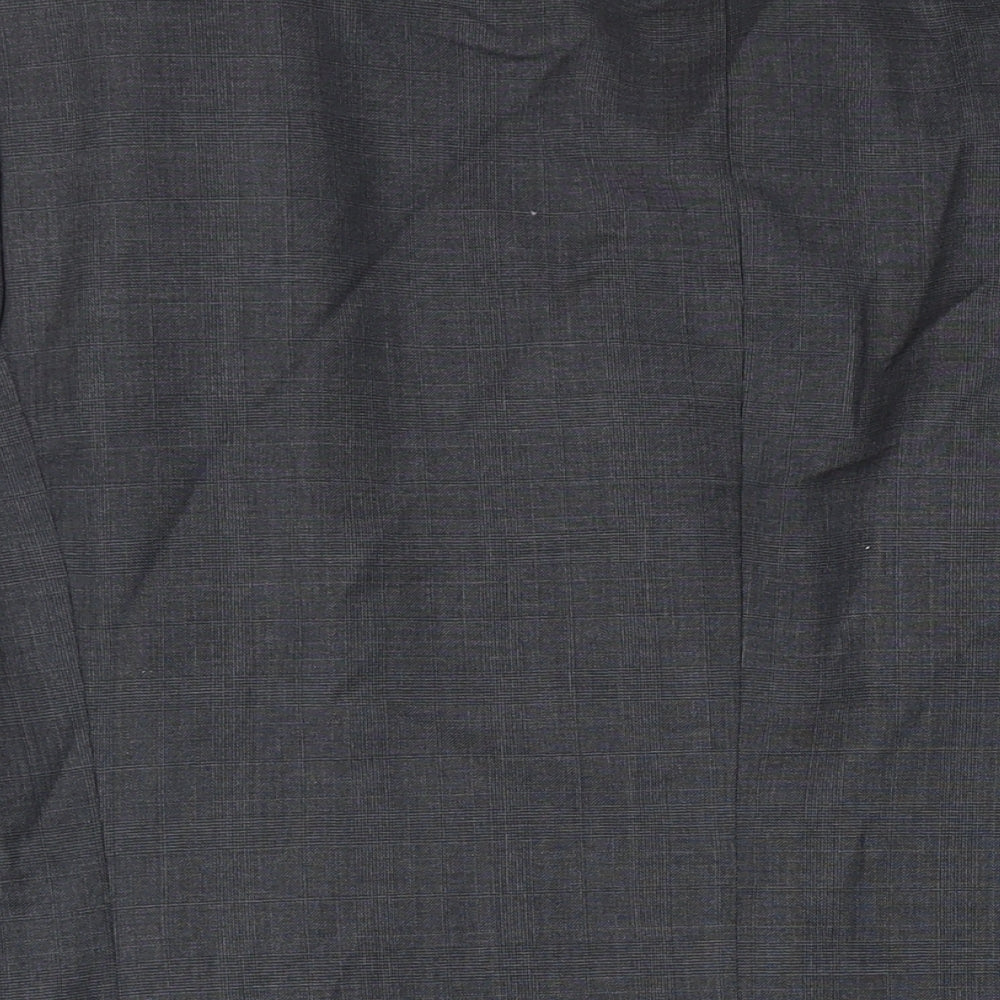 Brand and care label for Autograph men’s grey wool jacket blazer, size 44, regular