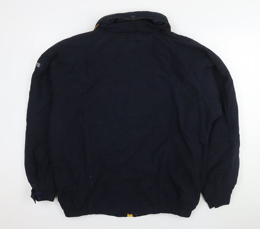 Maine Mens Blue Bomber Jacket Jacket Size M Zip