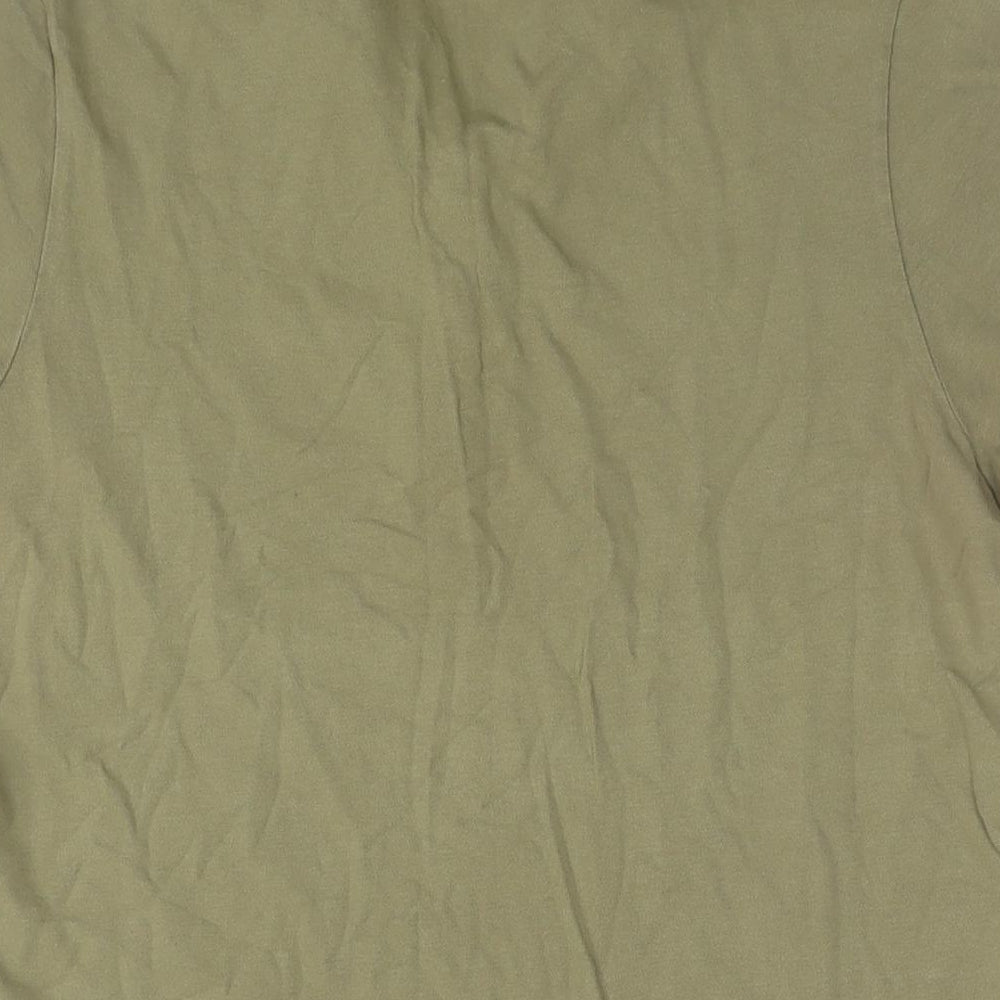 Gap Womens Green Cotton Basic Polo Size L Collared