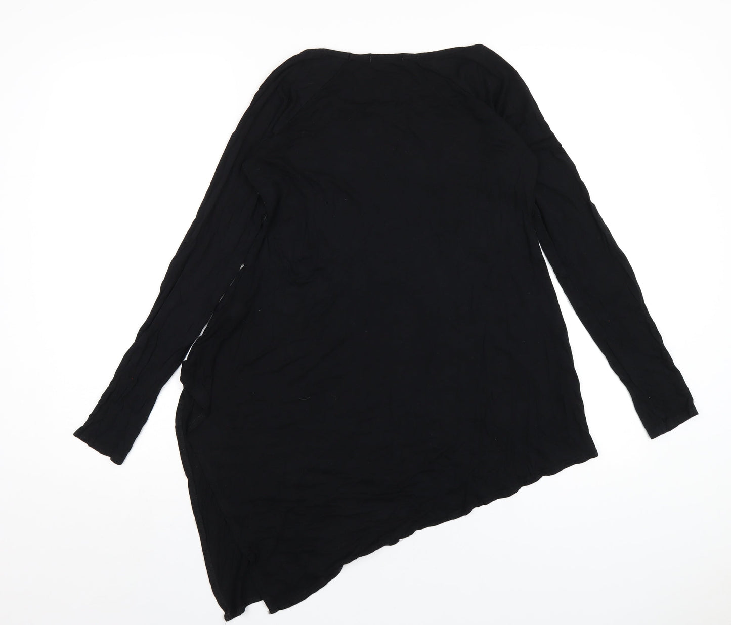 mamas & papas Womens Black Viscose Basic T-Shirt Size 8 Round Neck