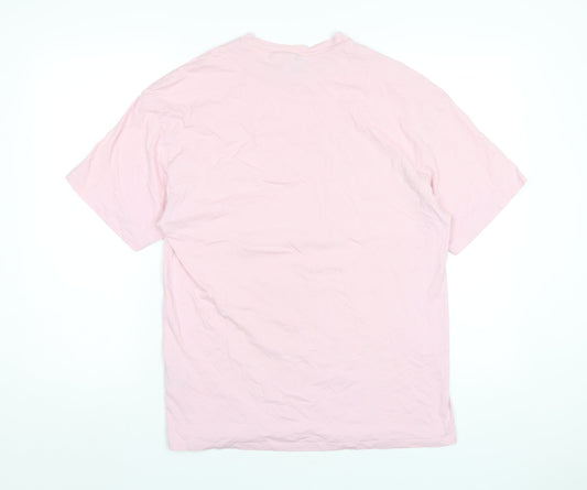 Womens UK Size XS UCLA Pink Cotton T-Shirt