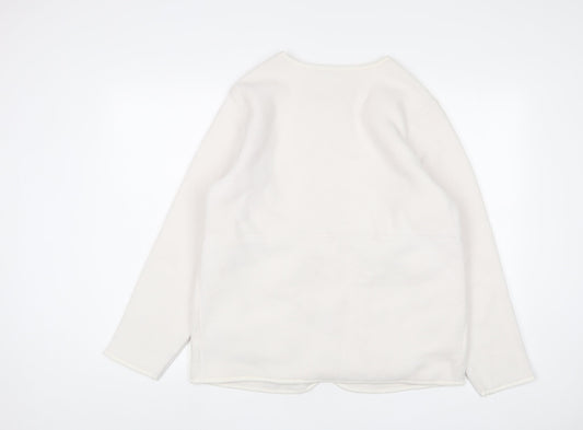 Marks and Spencer Womens White Jacket Size M Zip
