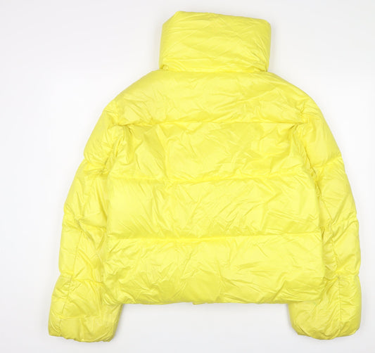NEXT Womens Yellow Parka Coat Size 10 Zip