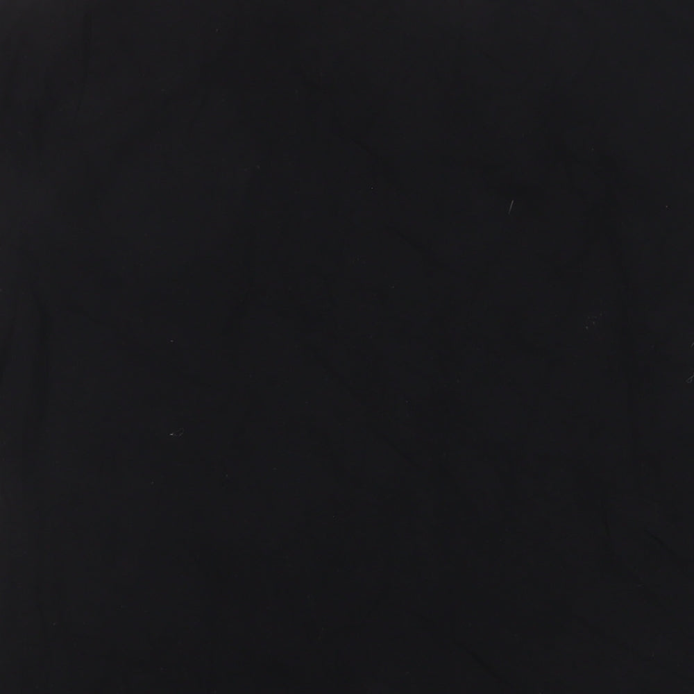 Lee Cooper Womens Black Cotton Basic T-Shirt Size 18 Crew Neck - Logo