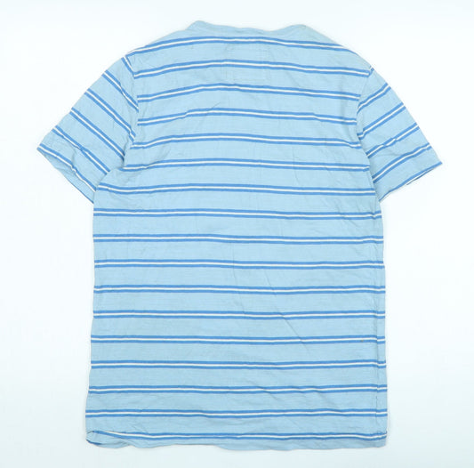 Crew Clothing Womens Blue Cotton Basic T-Shirt Size S Crew Neck