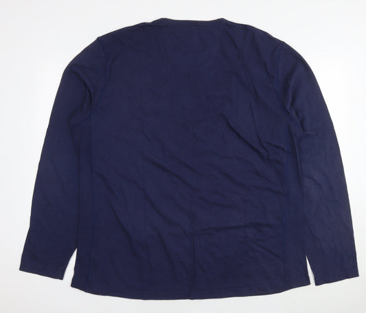 NEXT Mens Blue Cotton Pullover Sweatshirt Size XL - Mexico 79