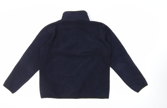 Uniqlo Boys Blue Polyester Pullover Sweatshirt Size 13 Years Zip