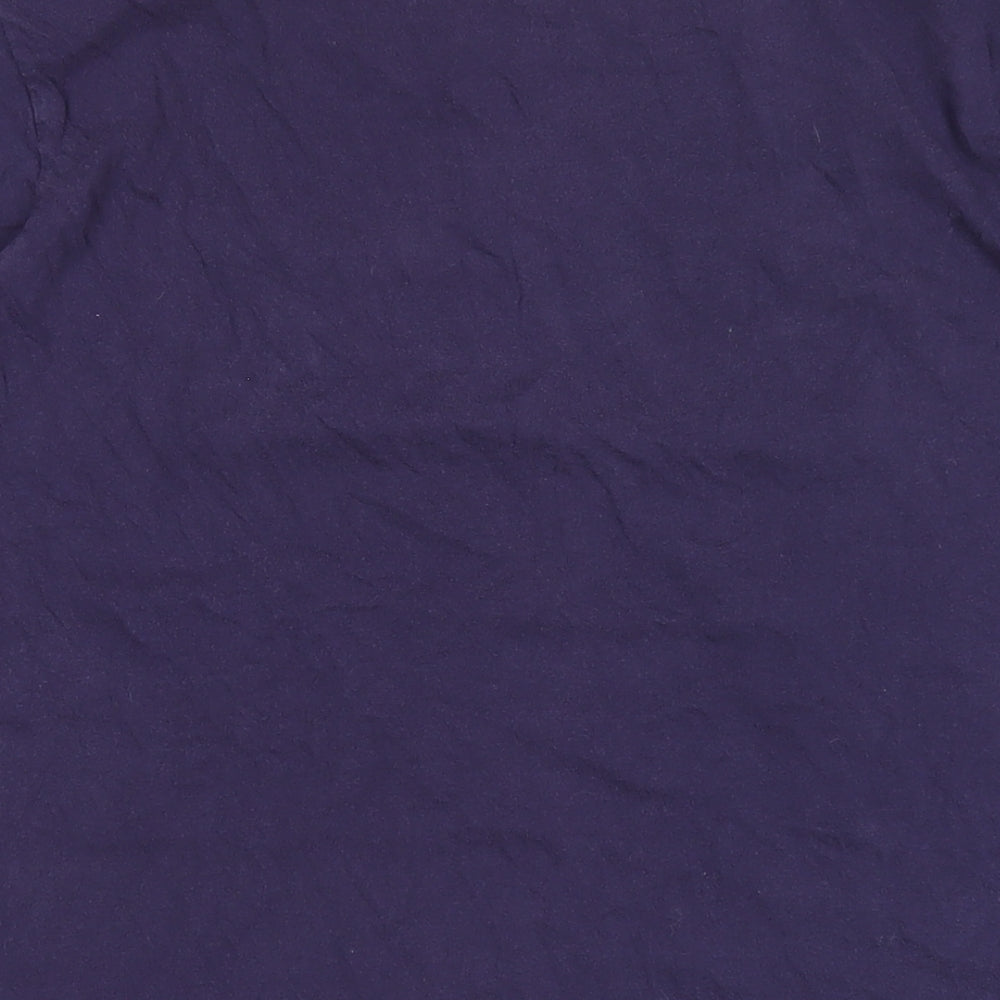 Disney Womens Purple Solid Cotton Top Pyjama Top Size S