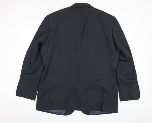 Taylor & Wright Mens Grey Polyester Jacket Blazer Size 46 Regular