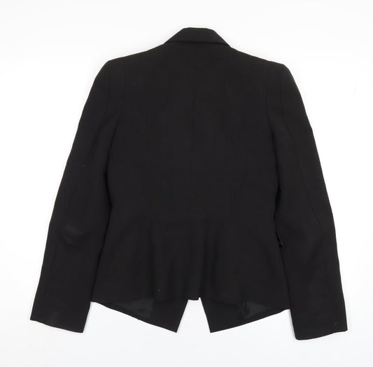 Red Herring Womens Black Polyester Jacket Blazer Size 10