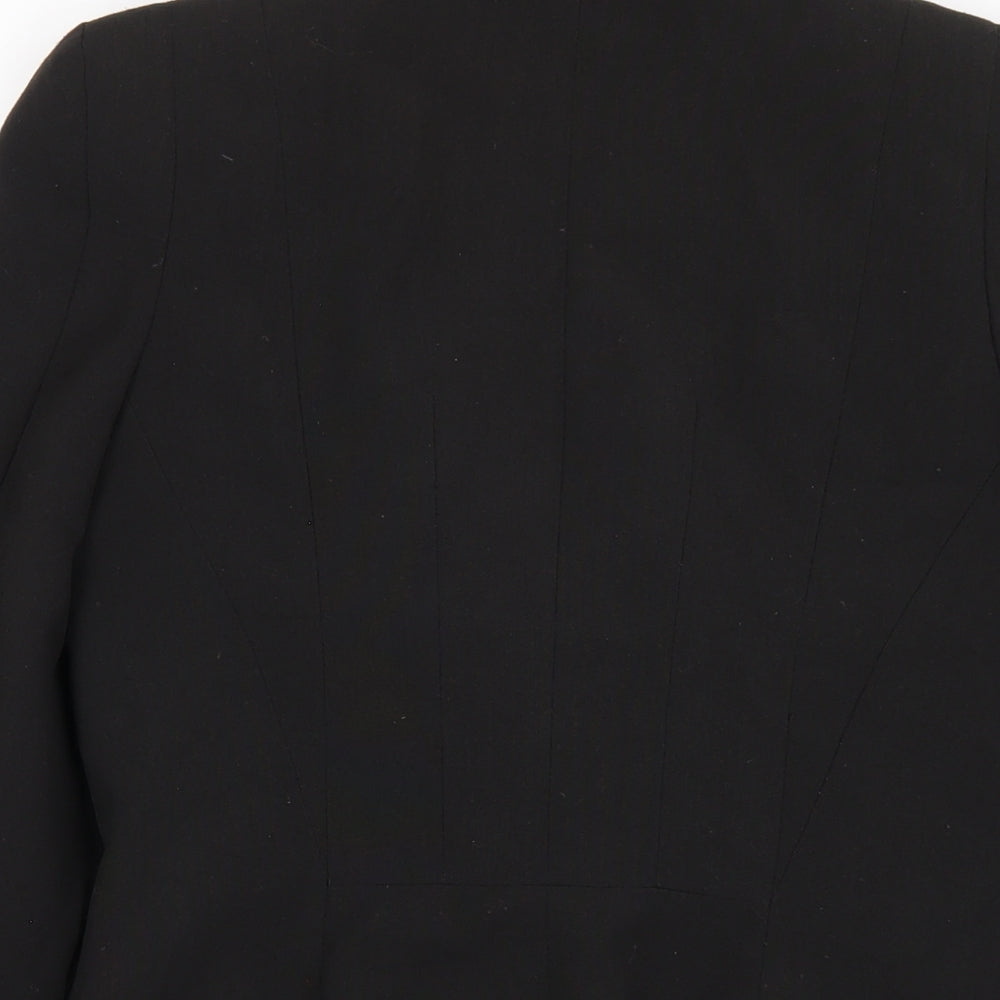Red Herring Womens Black Polyester Jacket Blazer Size 10