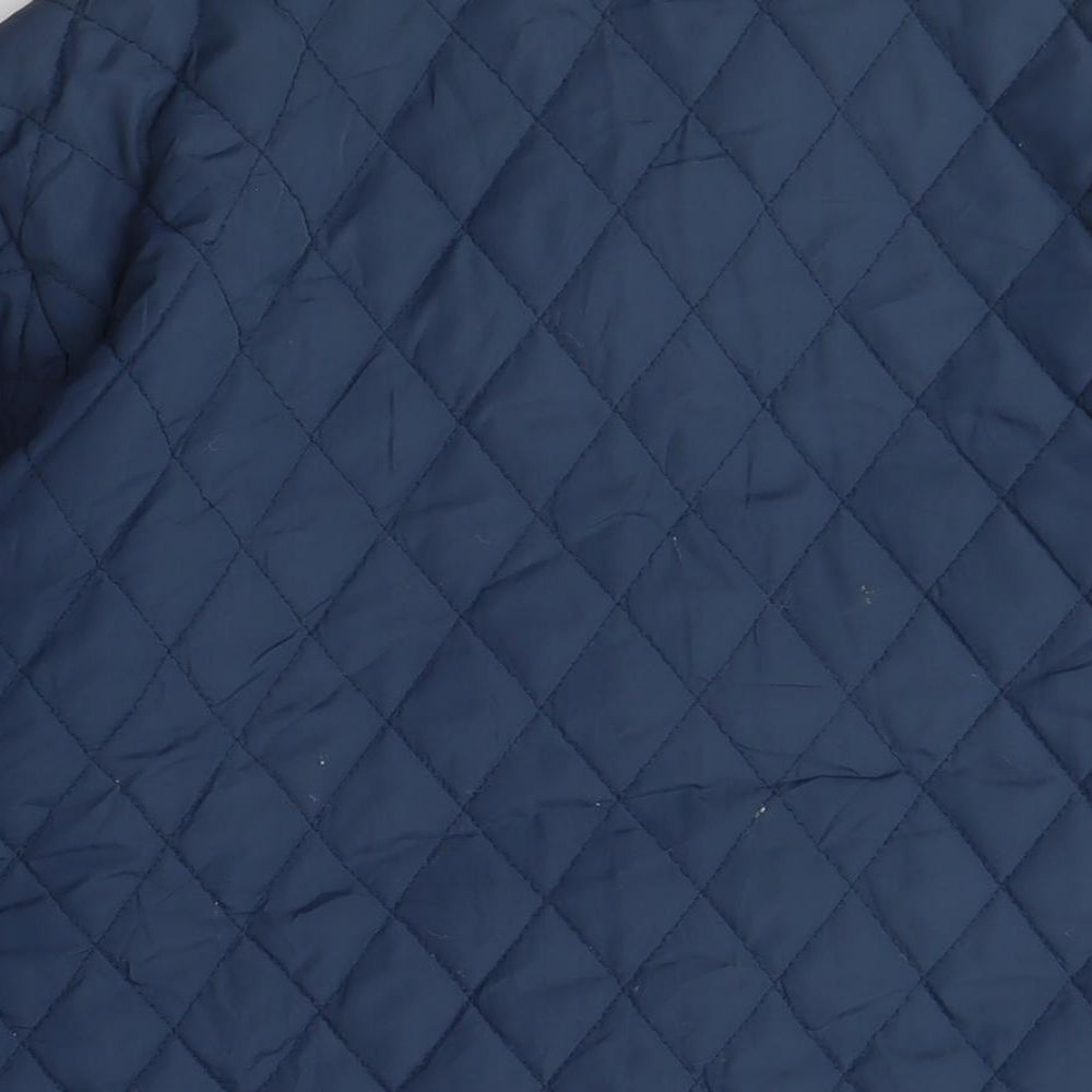 Mountain Life Men's Blue Quilted Jacket, M, Outdoor Casual