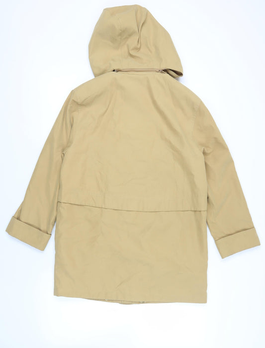 Marks and Spencer Womens Yellow Jacket Size 8 Zip - Hooded