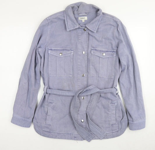 Next Womens Blue Jacket Size 10 Snap