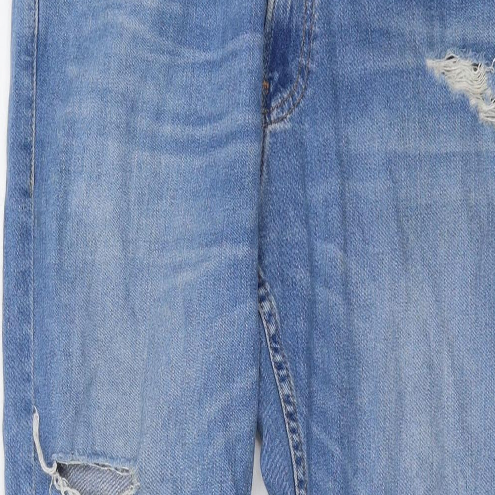 Hollister Mens Blue Cotton Straight Jeans Size 34 in L36 in Regular Button