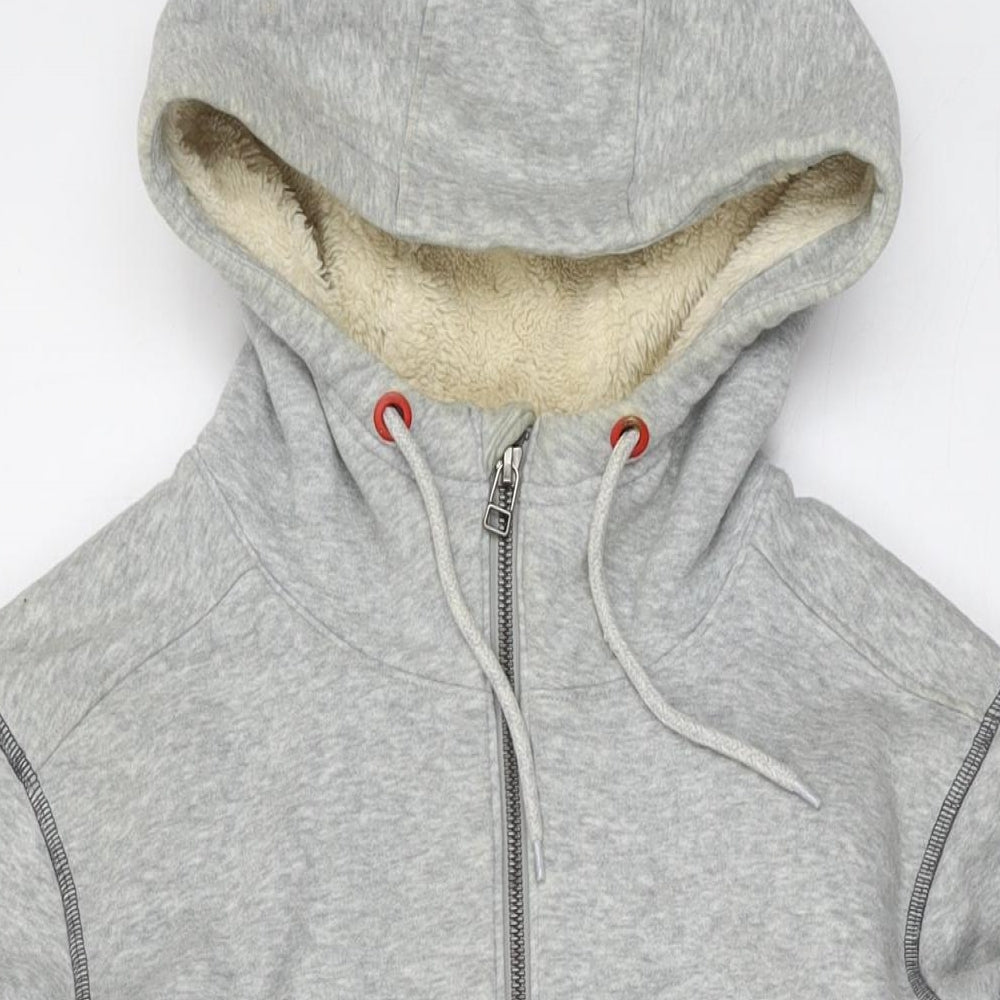 O'Neill Mens Grey Cotton Full Zip Hoodie Size S