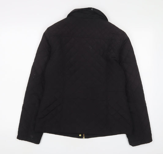 Oasis Mens Black Jacket Size M Zip - Pockets