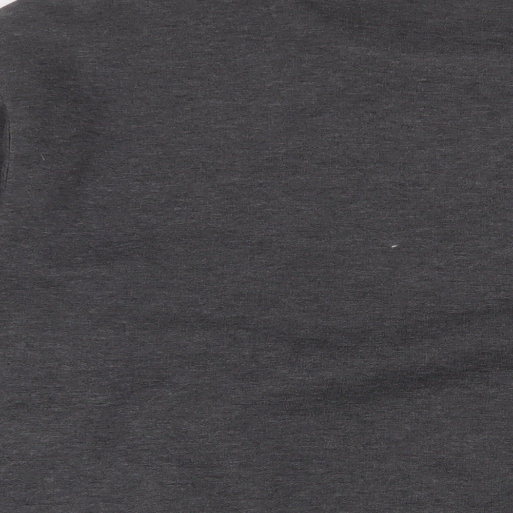 Slazenger Mens Grey Cotton Pullover Sweatshirt Size L - Logo, Embroidered