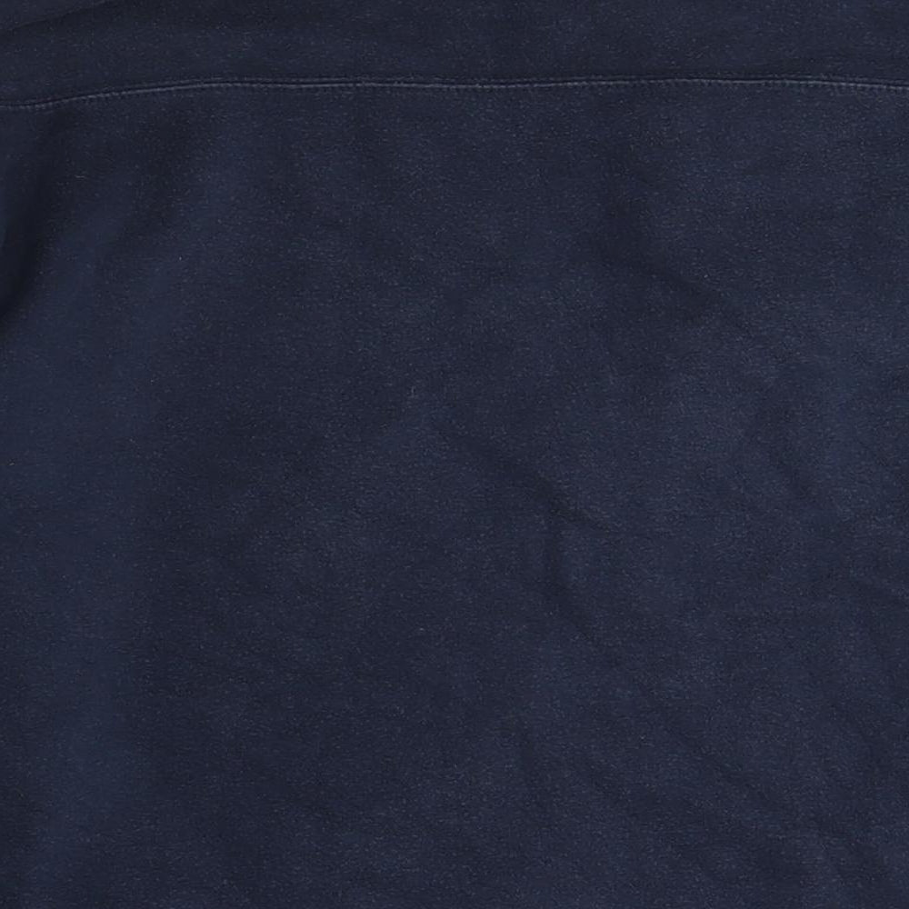 Champion Men's Blue XL Henley Sweatshirt, Logo, Graphic Print