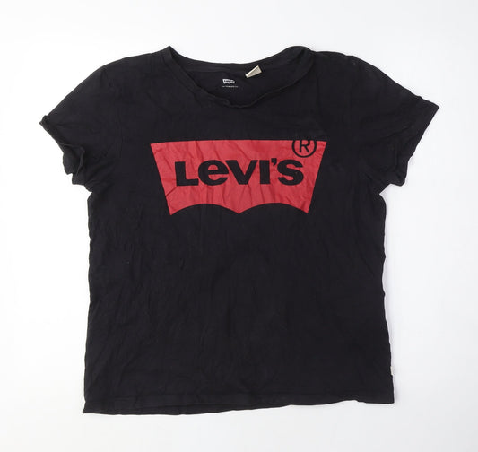 Levi's Black M T-Shirt Unisex Adults Crew Neck