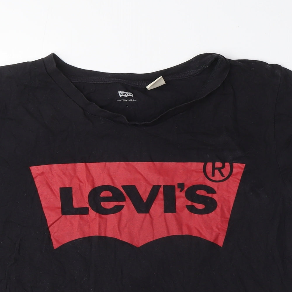 Levi's Black M T-Shirt Unisex Adults Crew Neck