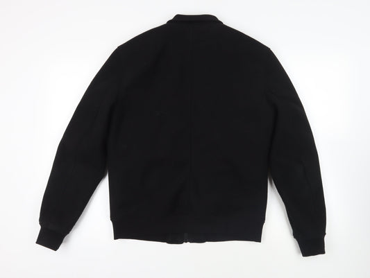 Marks and Spencer Mens Black Bomber Jacket Jacket Size S Zip