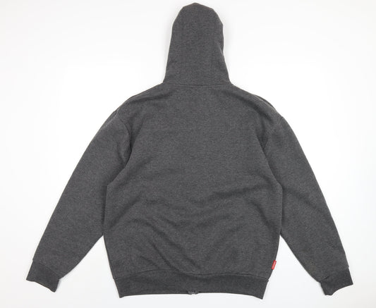Slazenger Mens Grey Polyester Full Zip Hoodie Size L