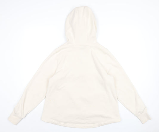 Athleta Womens Ivory Polyester Pullover Hoodie Size S Zip