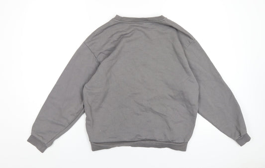 Slazenger Womens Grey Cotton Pullover Sweatshirt Size 8 Pullover - Slazenger Tennis & Health Club