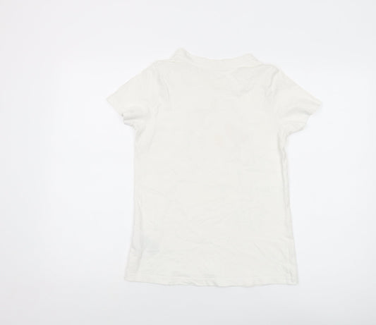 Womens UK Size XS Stitch & Soul White Cotton T-Shirt