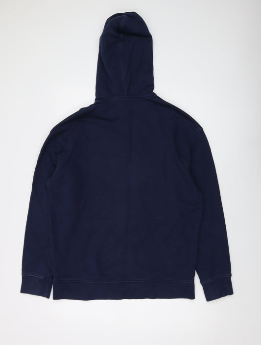 Levi's Mens Blue Cotton Pullover Hoodie Size M - Logo