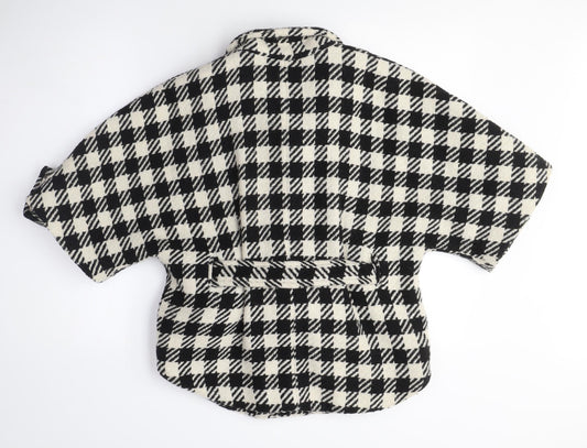 Marks and Spencer Women's Petite Check Jacket, Black/White