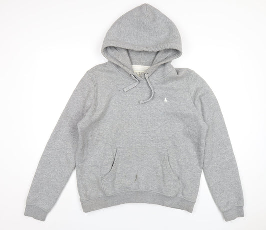 Womens UK 14 Regular Jack Wills Grey Pullover Hoodie