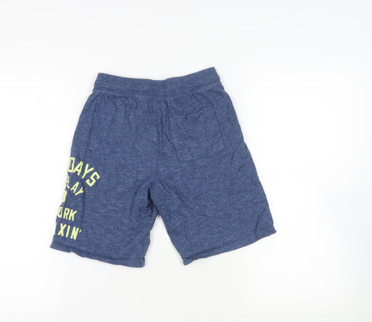 Gap Boys Blue Cotton Sweat Shorts Size 12 Years Regular Drawstring - Lazy Days