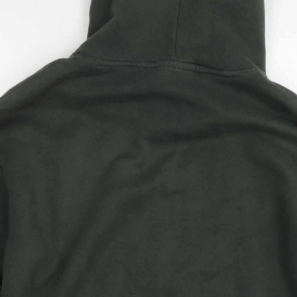 Criminal Damage Mens Green Cotton Pullover Hoodie Size XS - Logo