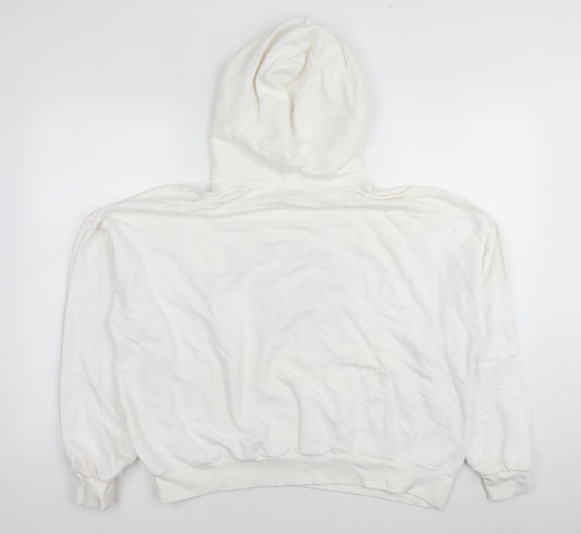 Pacific Republic Womens White Cotton Pullover Sweatshirt Size M Pullover - Tennis Club
