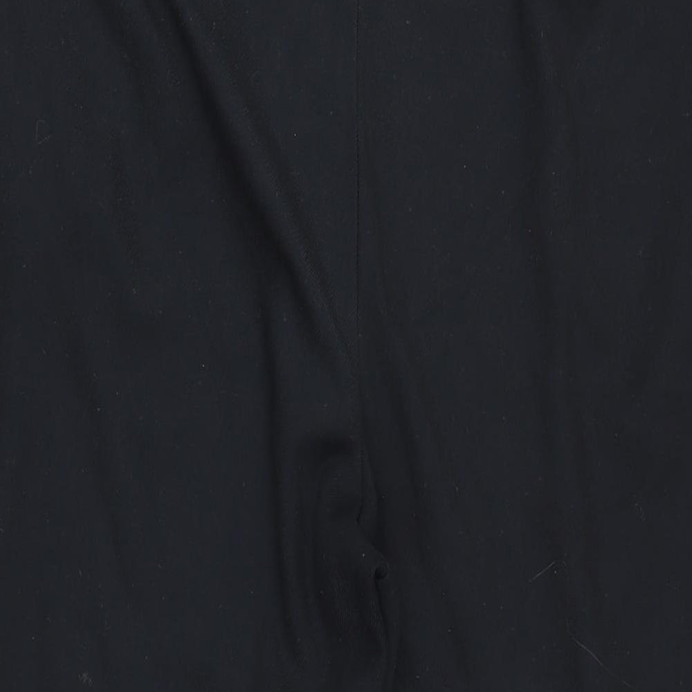 Hollister Womens Black Polyester Blend Trousers Size 16 L30 in Regular Zip