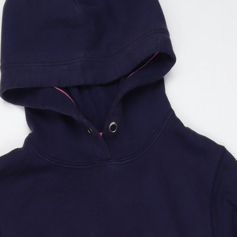 Jack Wills Womens Blue Cotton Pullover Hoodie Size 12 Pullover