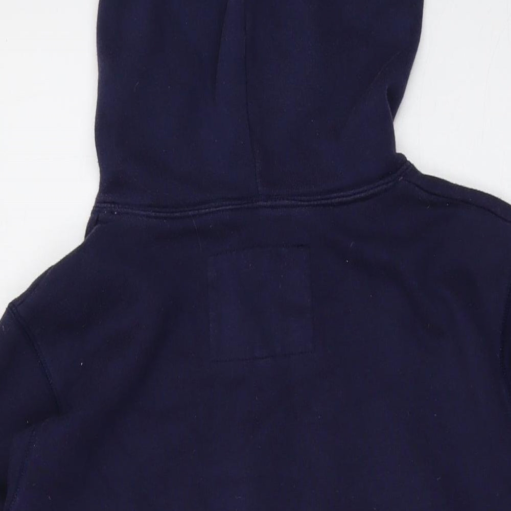 Jack Wills Womens Blue Cotton Pullover Hoodie Size 12 Pullover
