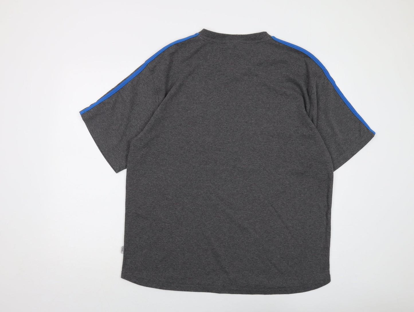 Lonsdale Mens Grey Polyester T-Shirt Size 2XL V-Neck