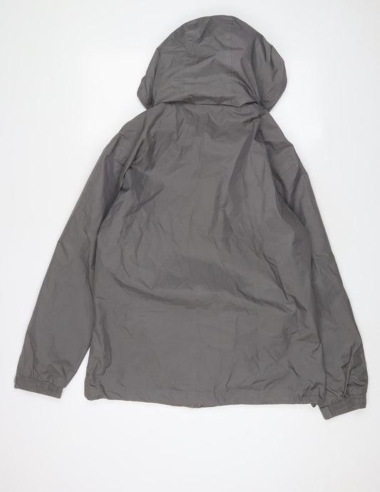 Hi Gear Womens Grey Jacket Coat Size 16 Zip - Logo, Embroidered