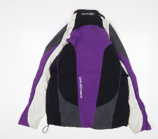 Galvin Green Womens Black Jacket Size 8 Zip - Logo