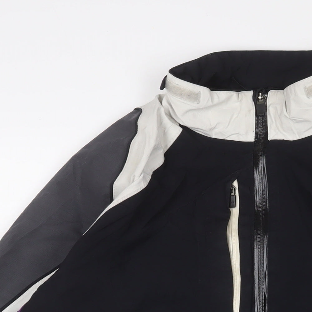 Galvin Green Womens Black Jacket Size 8 Zip - Logo