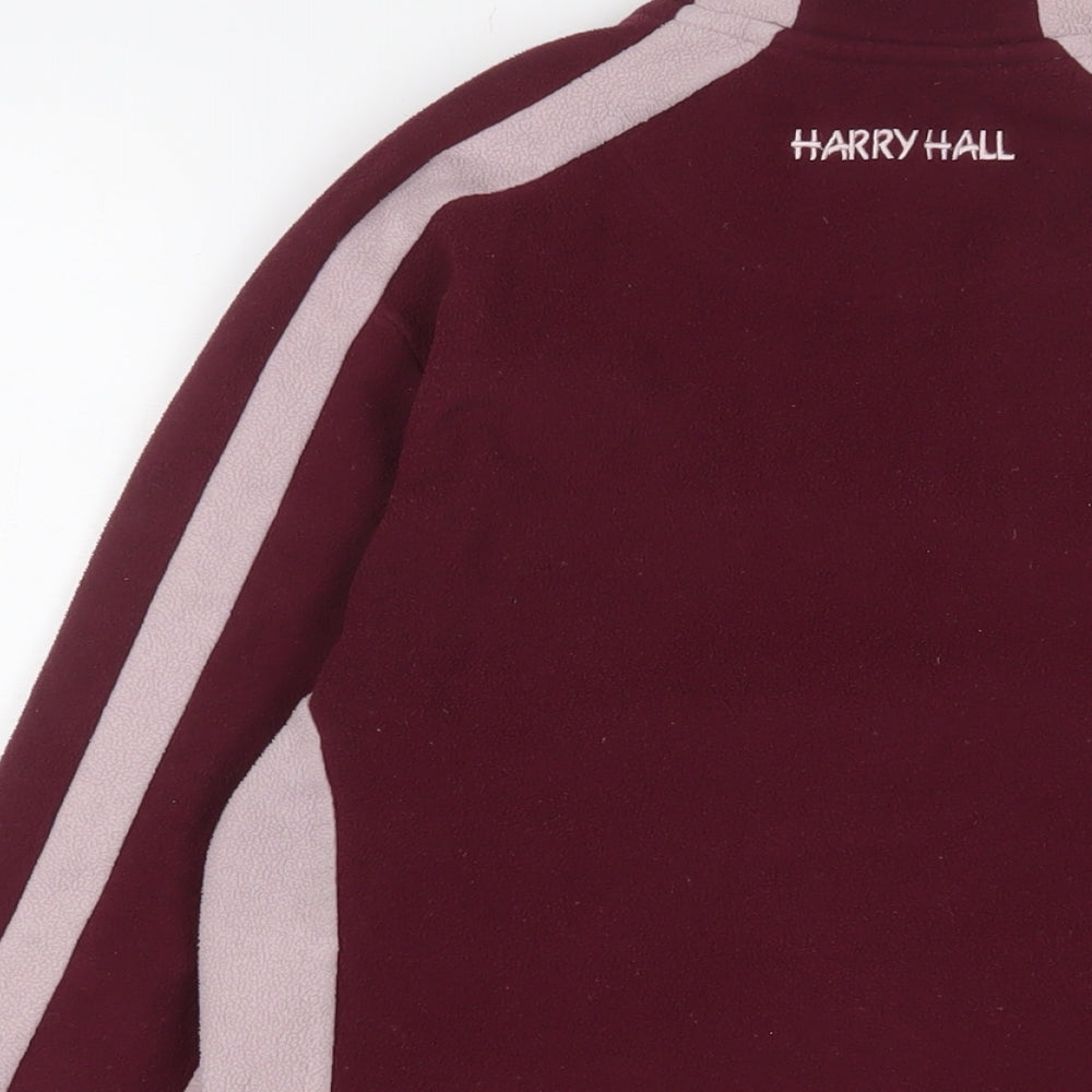 Harry Hall Womens Purple Jacket Size L Zip - Logo, Embroidered