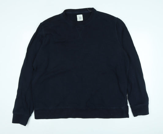 Marks and Spencer Womens Blue Cotton Pullover Sweatshirt Size 2XL